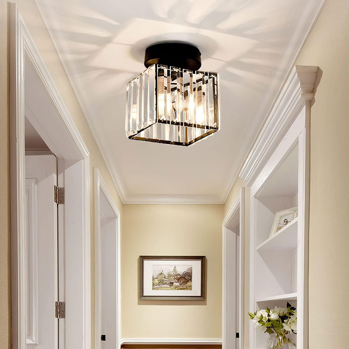 Casa Lumière Plafondlamp - Chique Glasverlichting voor Hal en Woonruimte