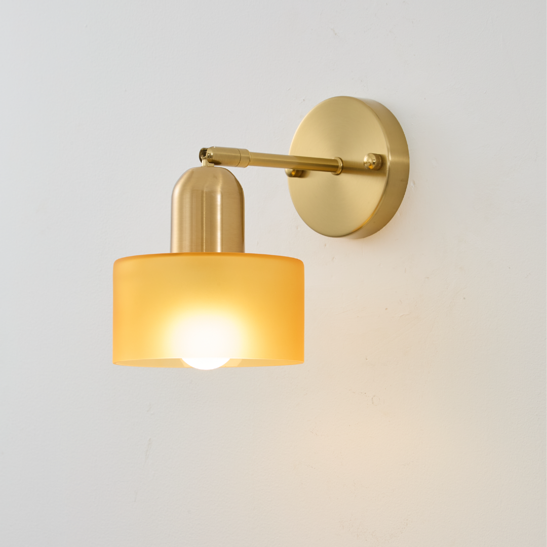 Bauhaus Colored Glass Wall Light – Modern Design