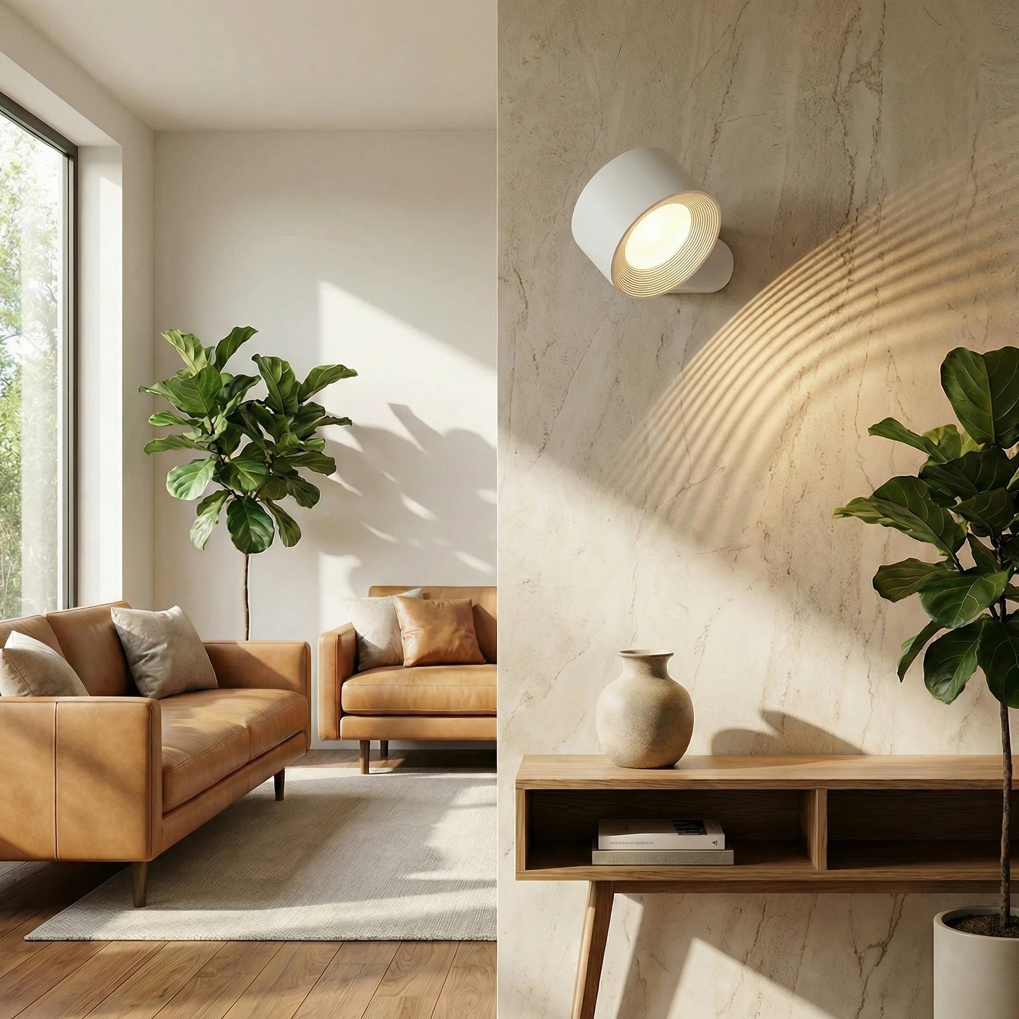 360° Rotating Magnetic LED Wall Lamp – Rechargeable