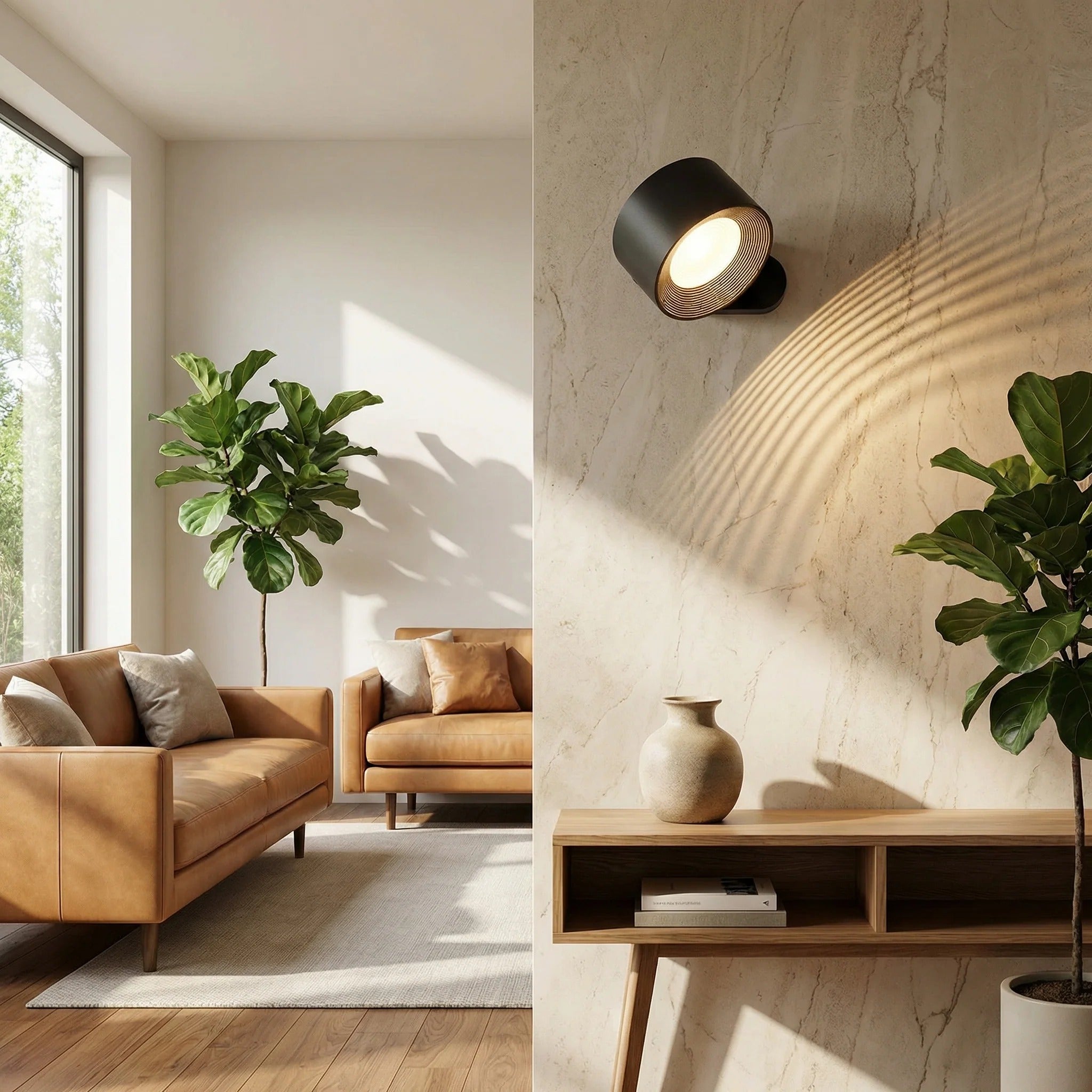 360° Rotating Magnetic LED Wall Lamp – Rechargeable