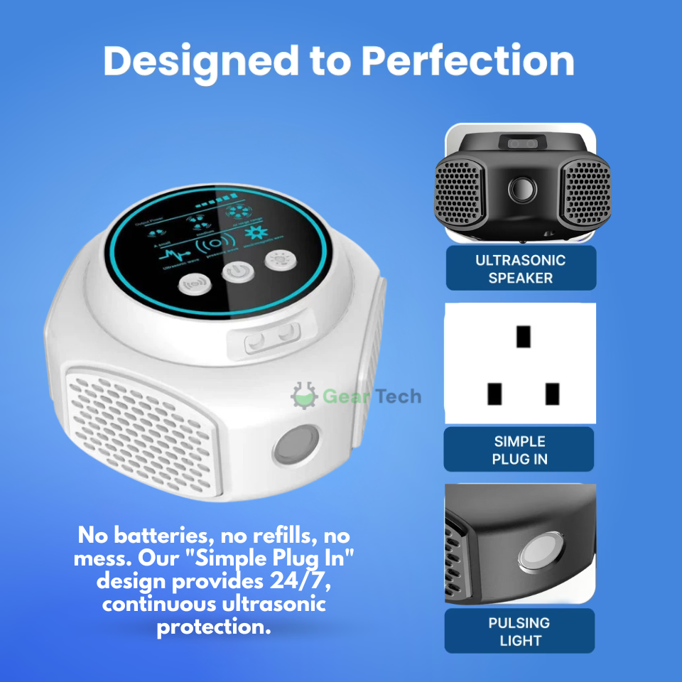 Plug‑In Ultrasonic Rodent Repellent for Home & Garden