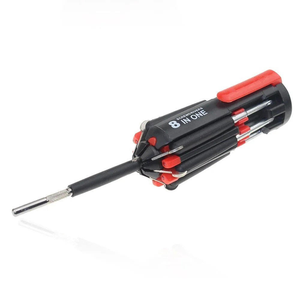 8-in-1 Screwdriver Multitool with Built-In LED Light, 125 x 50 x 220mm
