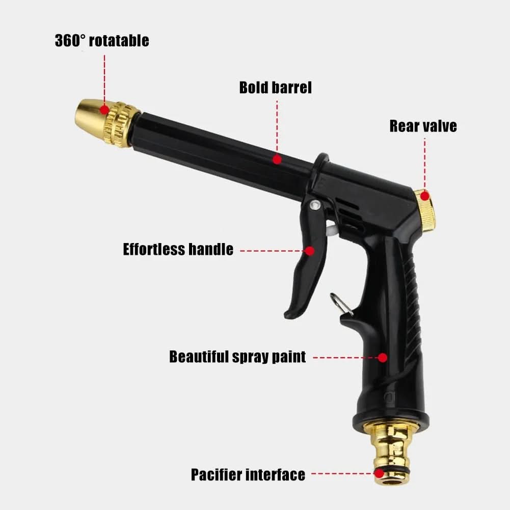 JETSPRAY WATER GUN - High-Pressure Cleaning Nozzle for Garden, Car, and Outdoor Surfaces with Adjustable Water Jet and Ergonomic Handle