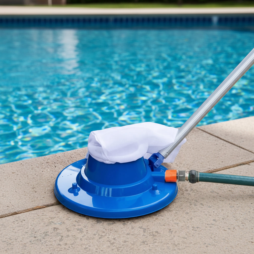 AQUAVAC – Chemical-Free Pool Cleaner with Strong Suction Power for Leaves & Dirt