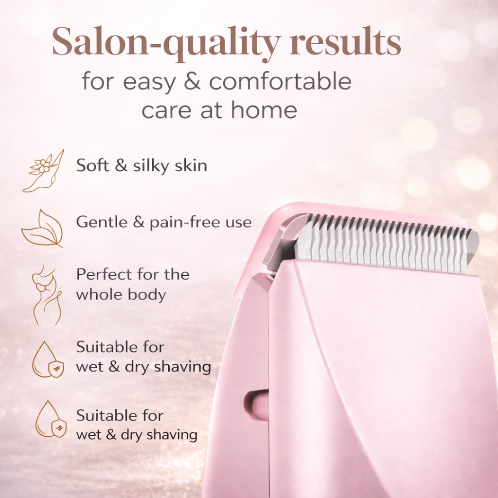 GLISSETTE – Electric Shaver for Women with Smooth and Skin-Friendly Use