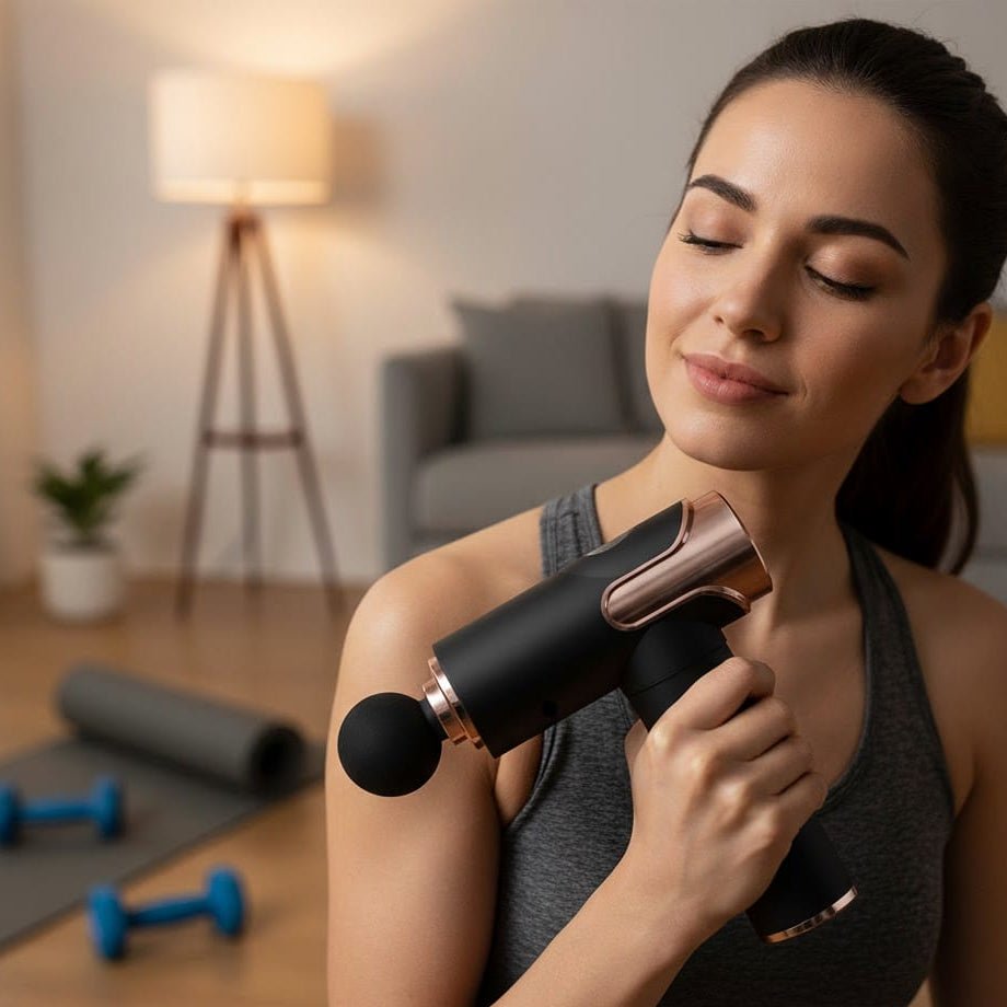 QUANTUPULSE – Powerful wireless massage gun for full body regeneration