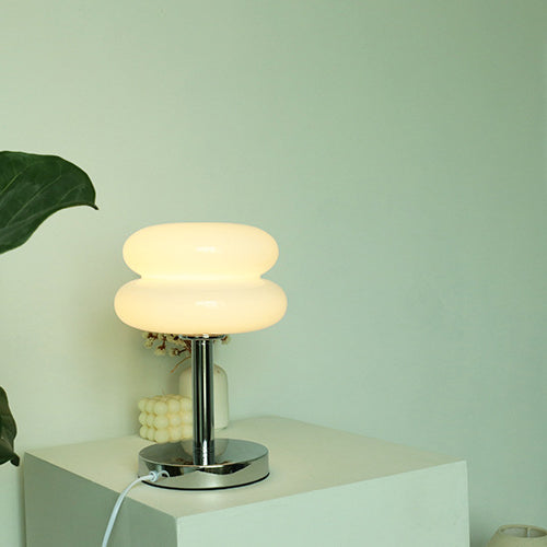 LumaGlow™ moderne glazen tafellamp van 18 × 28 cm