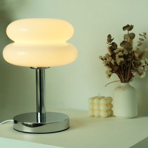 LumaGlow™ moderne glazen tafellamp van 18 × 28 cm