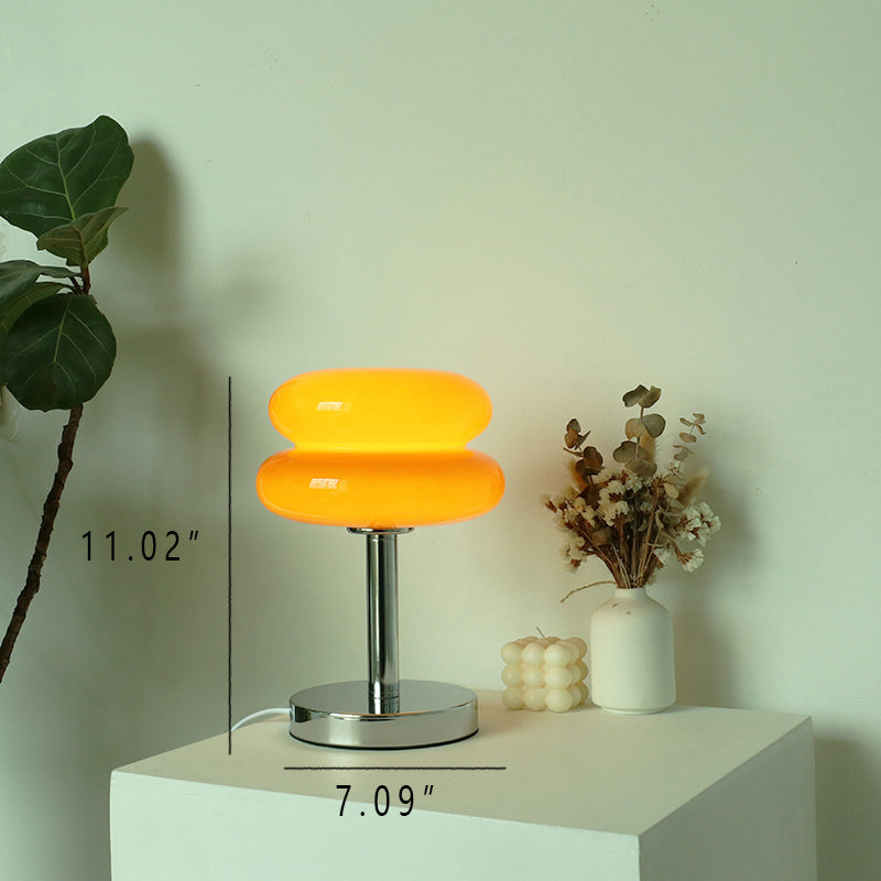 LumaGlow™ moderne glazen tafellamp van 18 × 28 cm