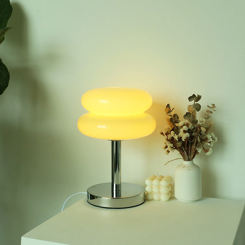 LumaGlow™ moderne glazen tafellamp van 18 × 28 cm