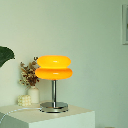 LumaGlow™ moderne glazen tafellamp van 18 × 28 cm