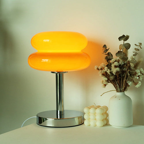 LumaGlow™ moderne glazen tafellamp van 18 × 28 cm