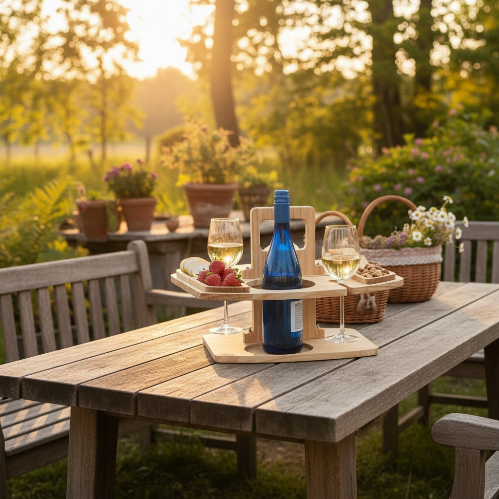 VINETABLE – Picnic Table – Elegant Wine Moments with Wood Design