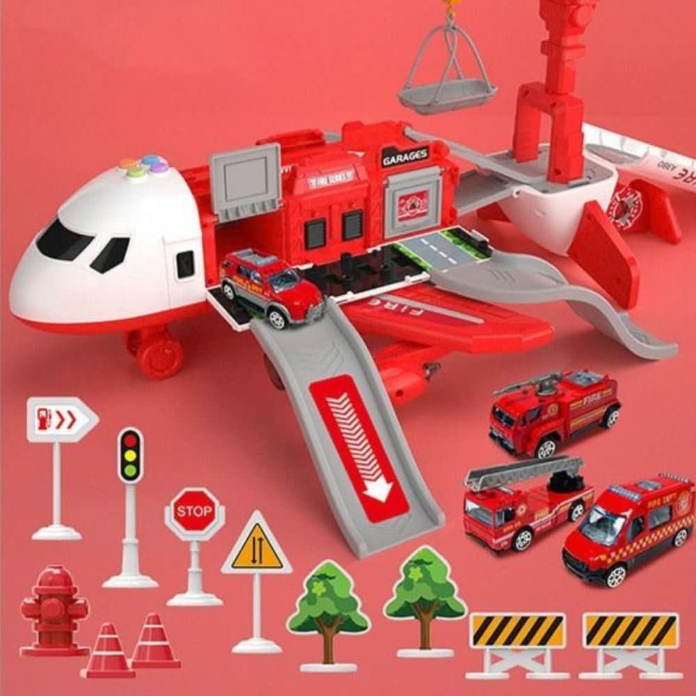 SKYQUEST – Adventure AirPlay Set with Airplane & Vehicles for Creative Kids