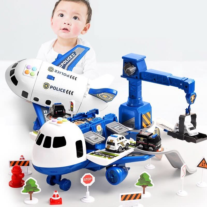 SKYQUEST – Adventure AirPlay Set with Airplane & Vehicles for Creative Kids