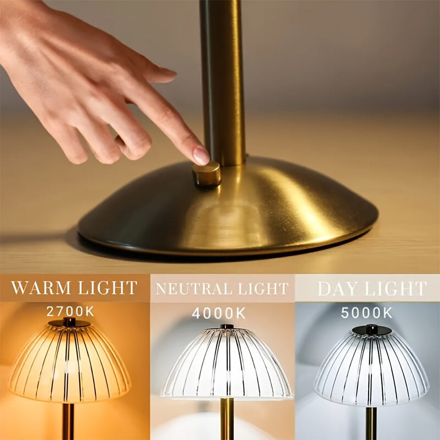 Dimbare Led Tafellamp Met Kristalvorm Voor Warme Elegante Binnenverlichting