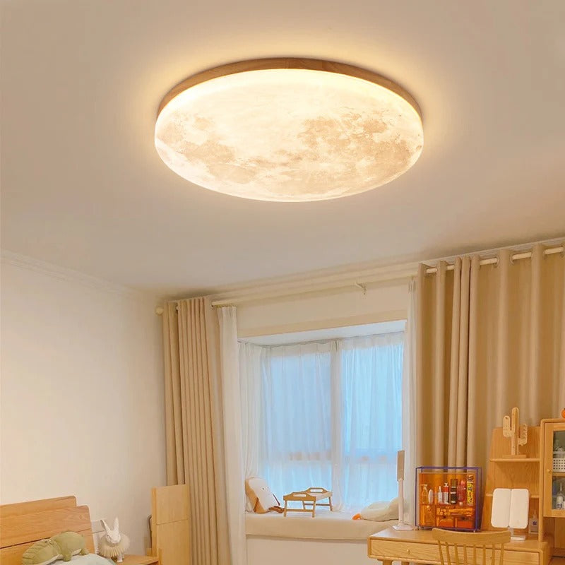 Flush Mount Ceiling Light | Round Moon, Ultra-Slim