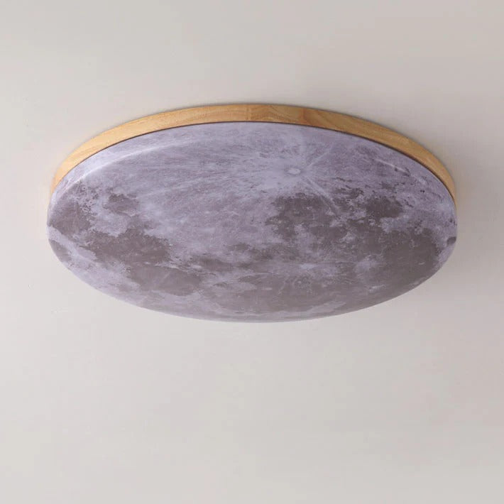 Flush Mount Ceiling Light | Round Moon, Ultra-Slim