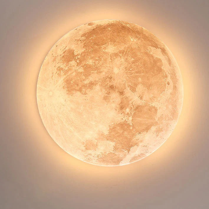 Flush Mount Ceiling Light | Round Moon, Ultra-Slim