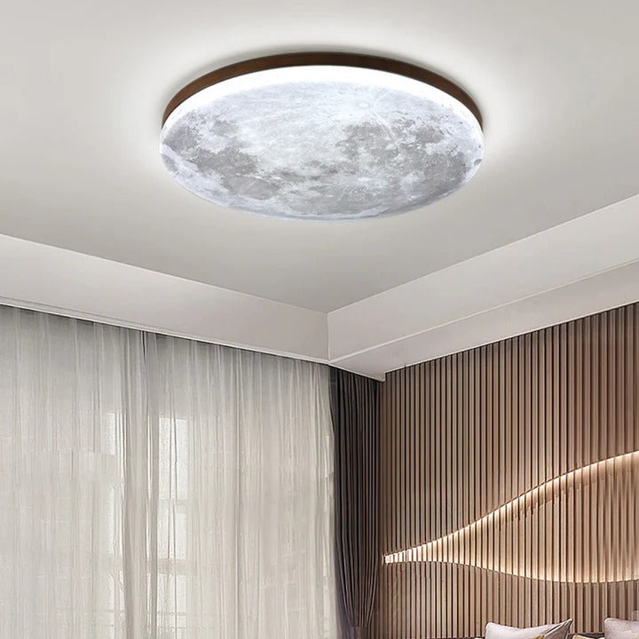 Flush Mount Ceiling Light | Round Moon, Ultra-Slim