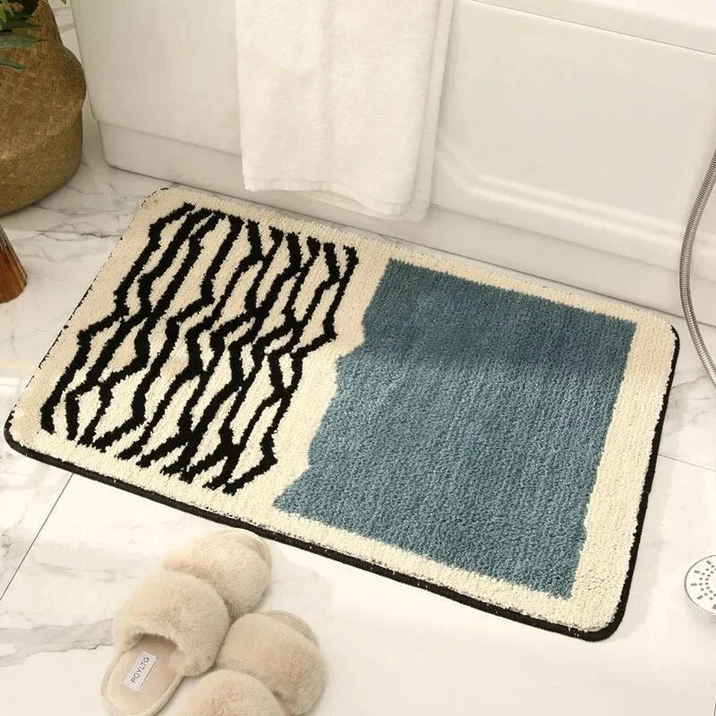 Bath Mat with Modern Pattern