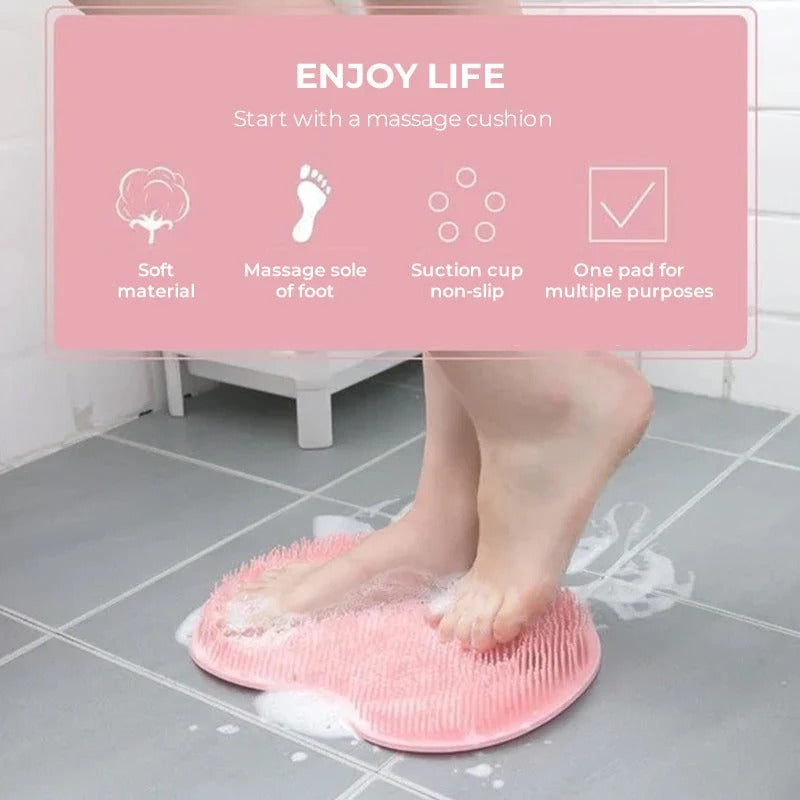 Silicone Foot Scrubber Shower Mat
