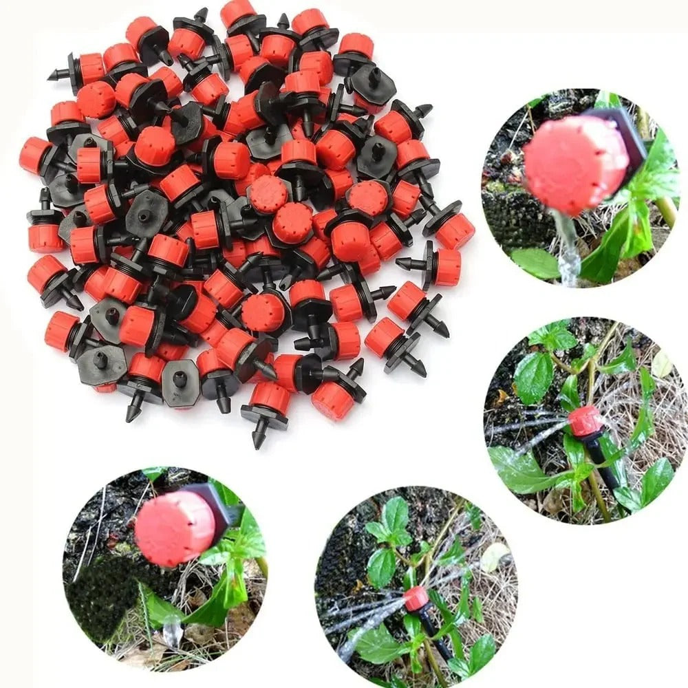 Adjustable Irrigation Drippers (100-Piece Set)