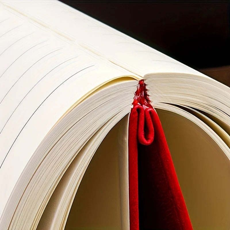 360-Page Faux Leather Notebook with Bookmark