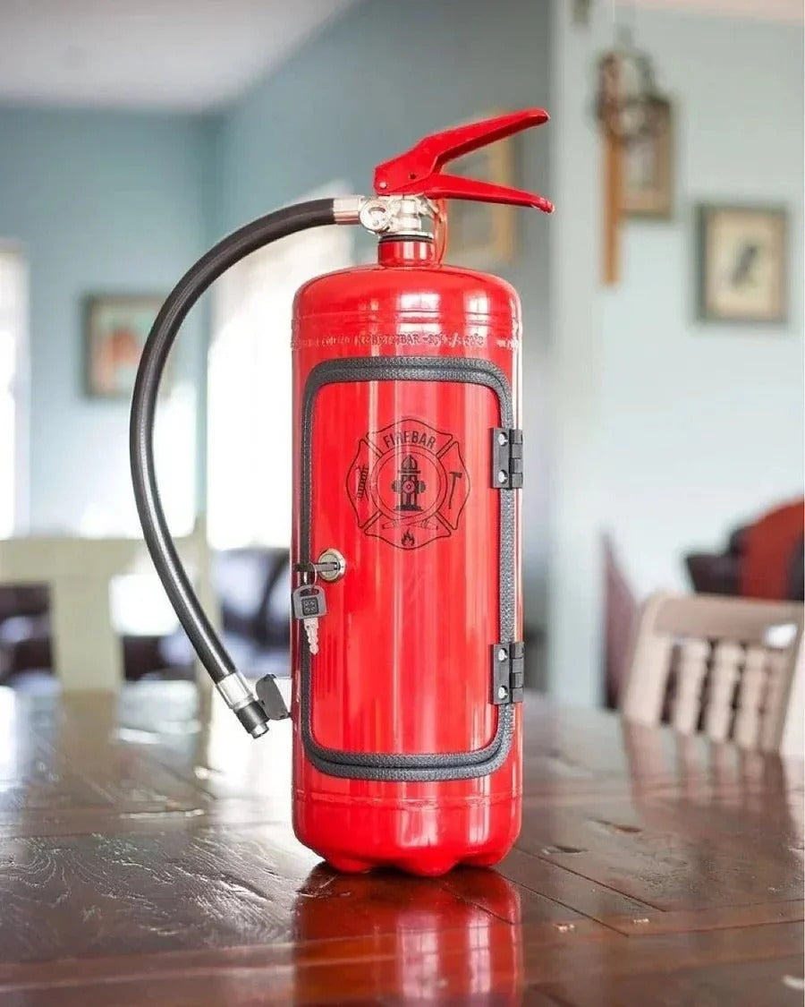 Fire Extinguisher Novelty Bottle Cabinet