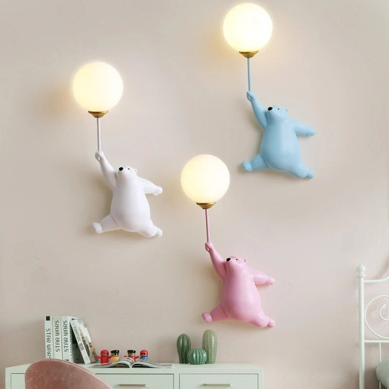Bear Wall Lamp with LED Light