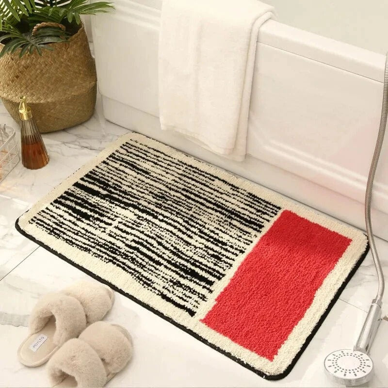Bath Mat with Modern Pattern