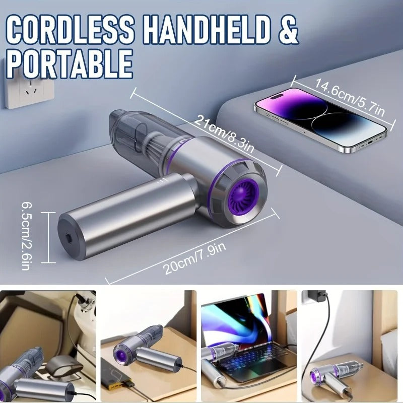 Cordless 4-in-1 Car Vacuum with Air Pump and Blower