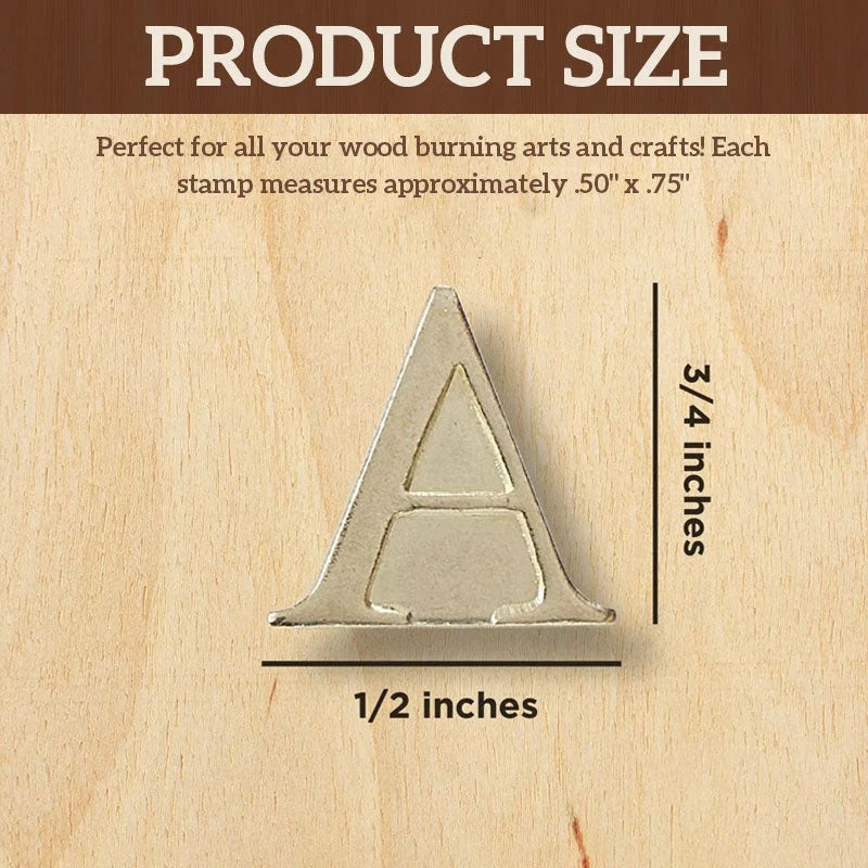 Wood Burning Stamp Set with Soldering Iron