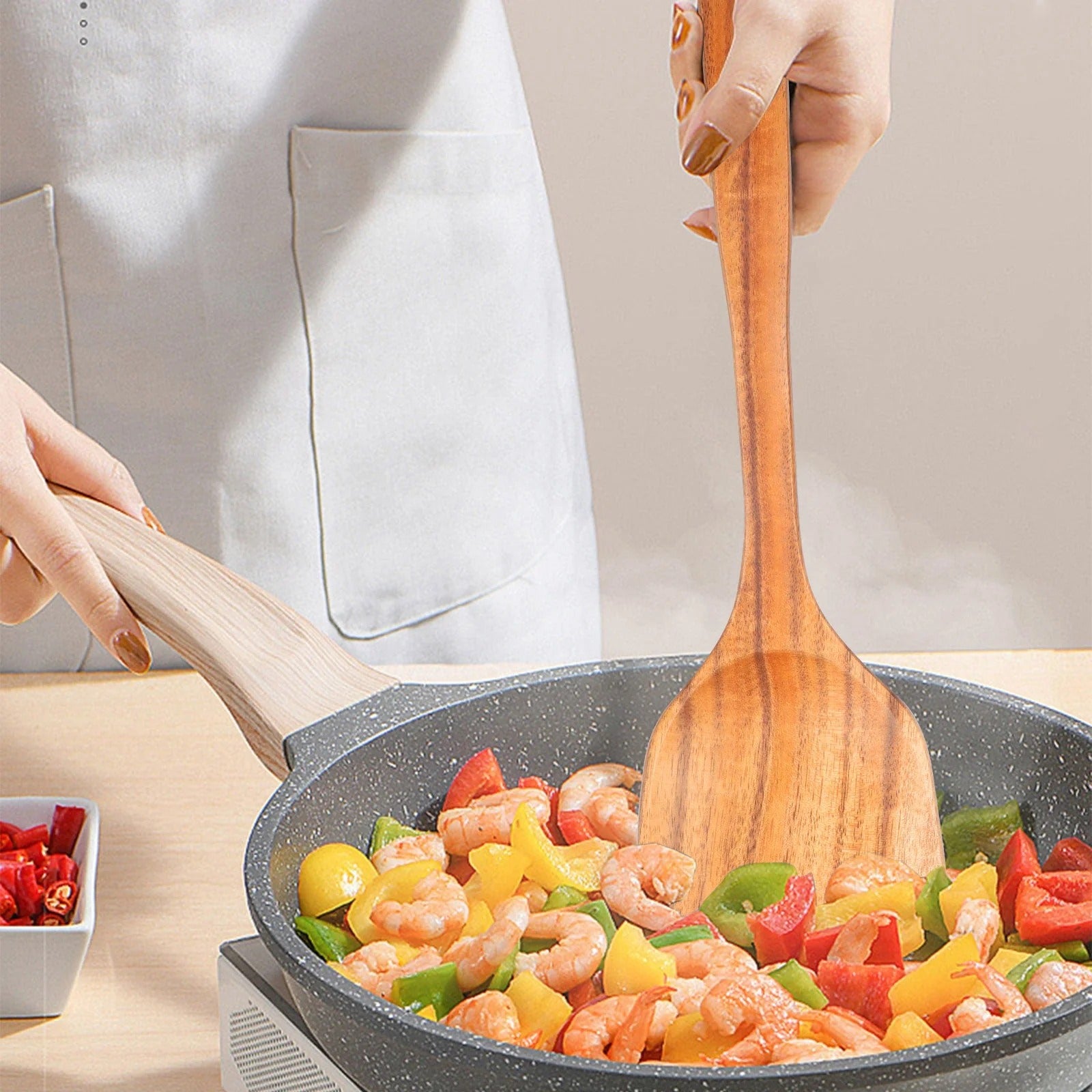 Teak Wood Kitchen Utensil Set