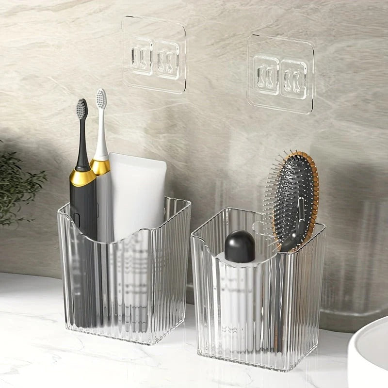 No-Drill Bathroom Wall Shelf