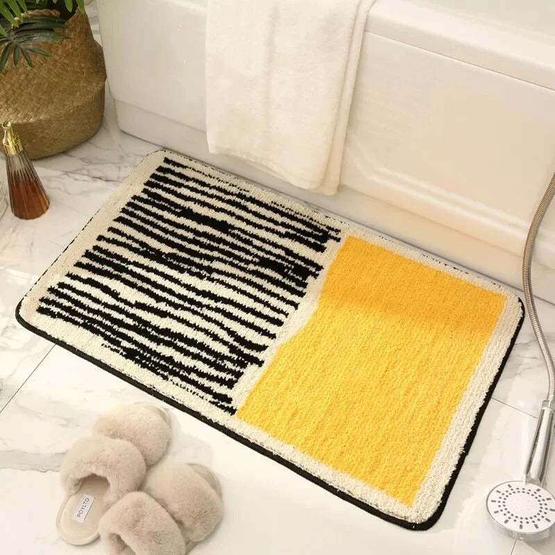 Bath Mat with Modern Pattern