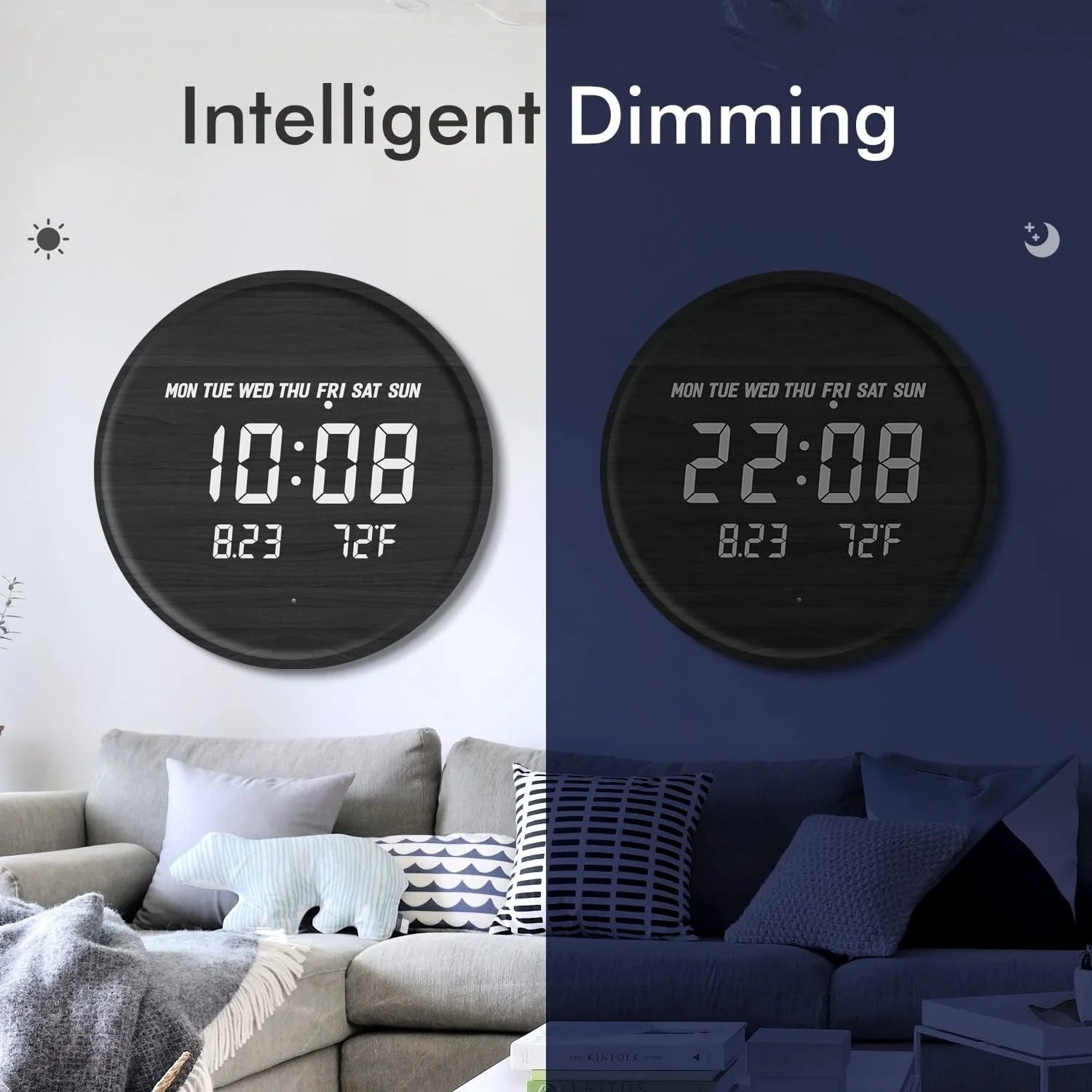 Digital LED Wall Clock