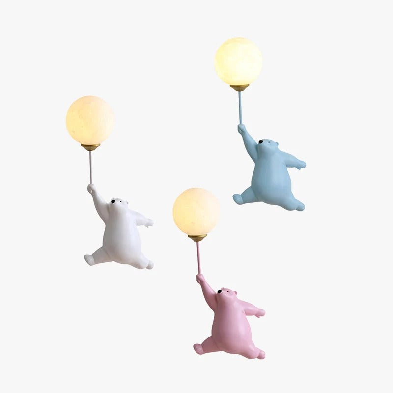 Bear Wall Lamp with LED Light