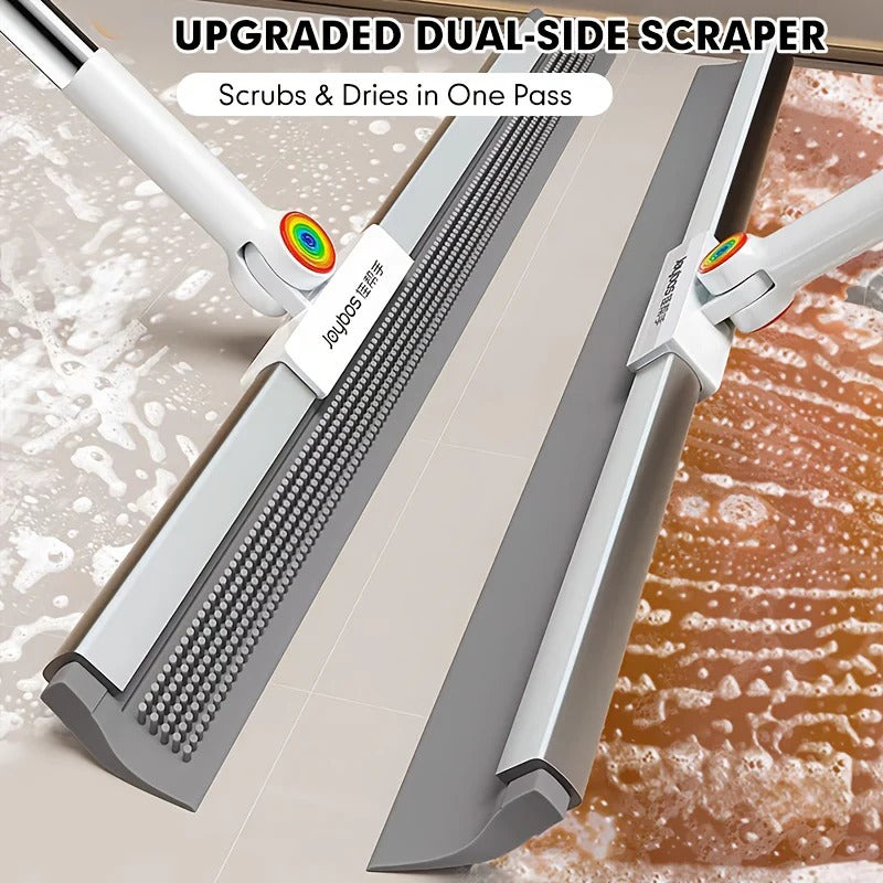 2-in-1 Floor Squeegee Mop with Rubber Blade