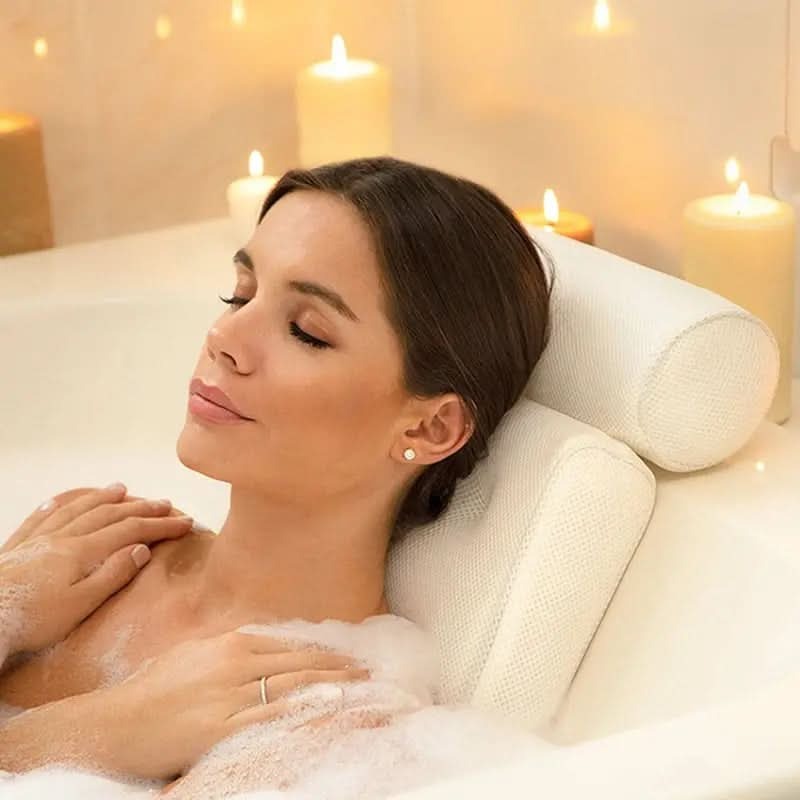 Ergonomic Bath Pillow with Neck Support