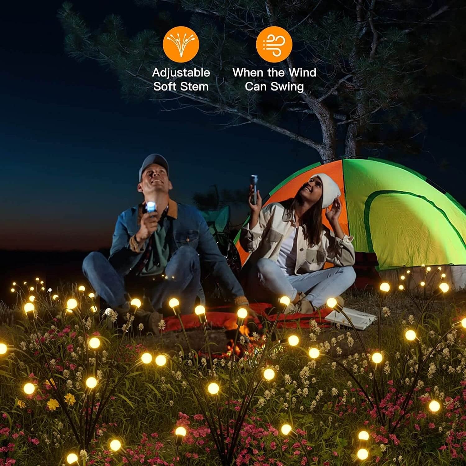 Solar Garden Stake LED Outdoor Lamp