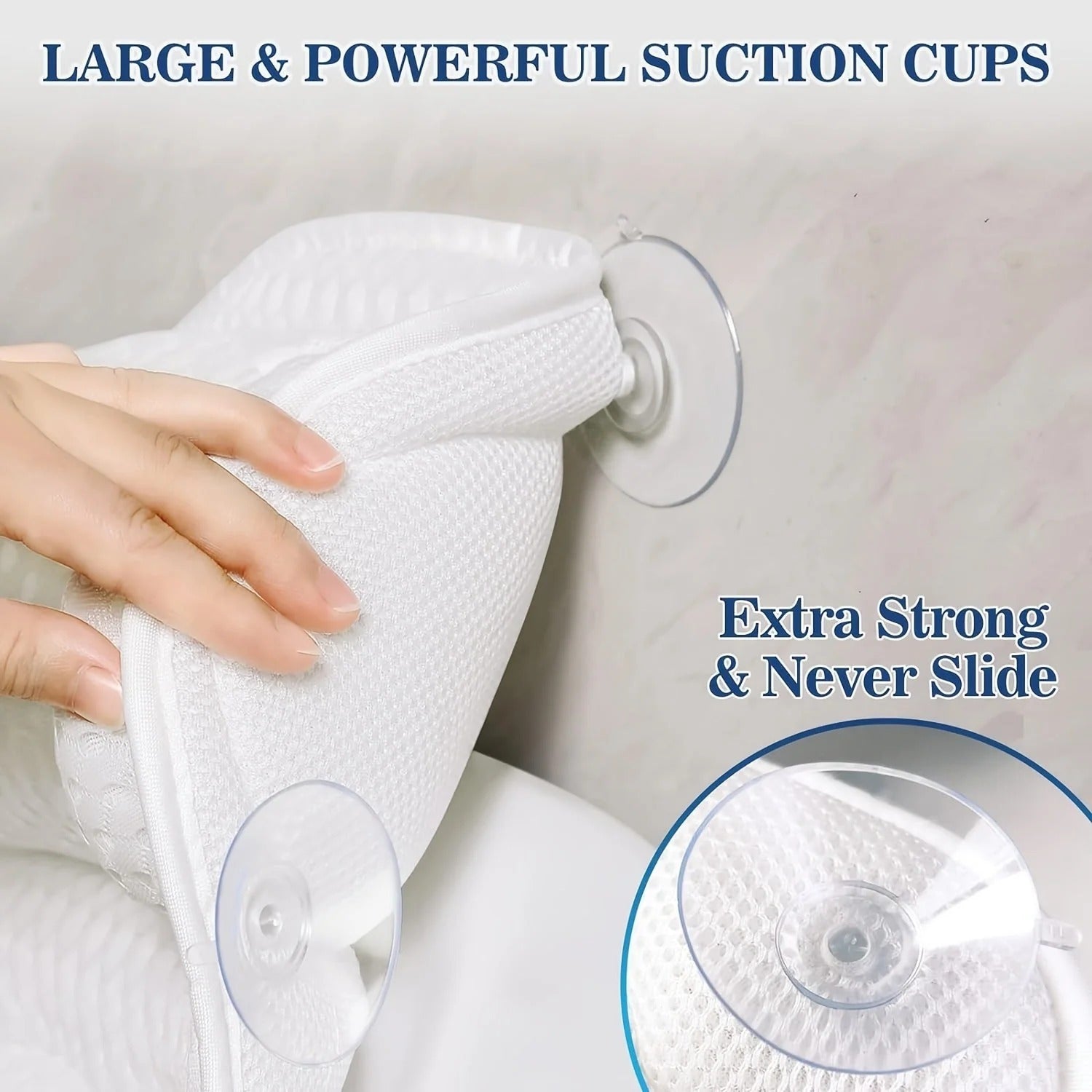 Bath Pillow with Neck Support