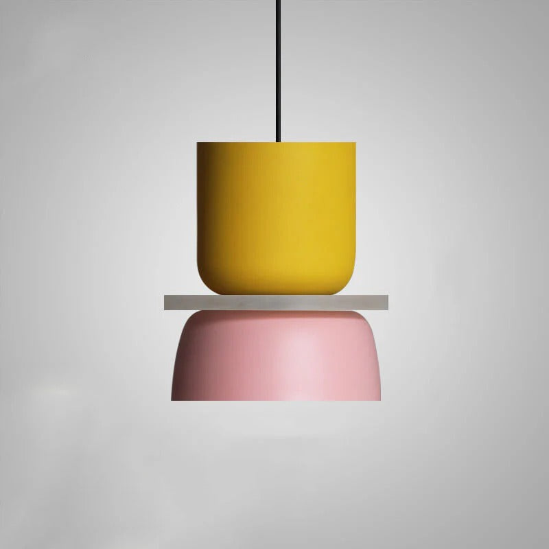Nordic Colorful Macaron Metal Pendant Light for Living Room