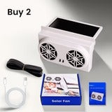 Solar-Powered Car Window Fan