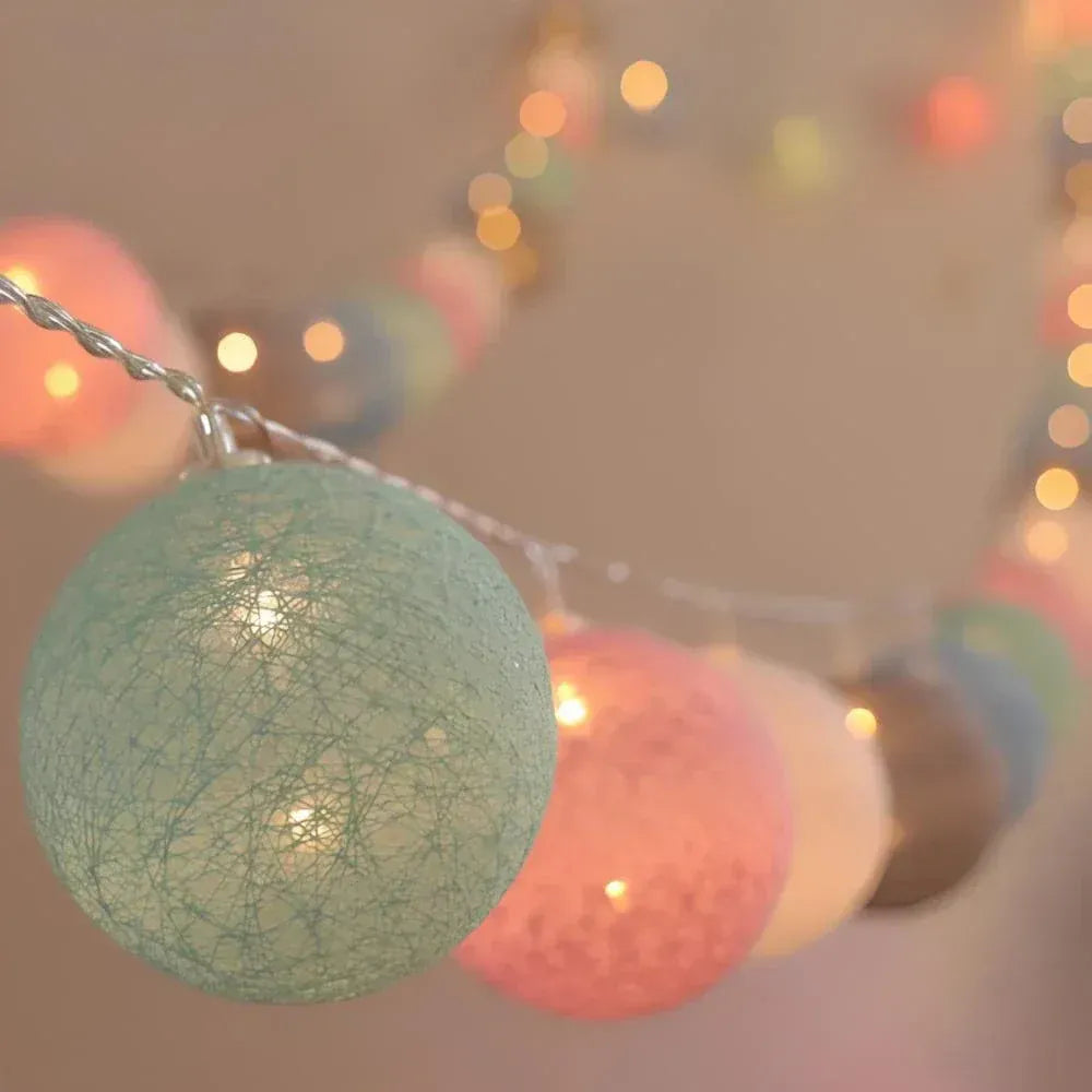 Woven Ball String Lights
