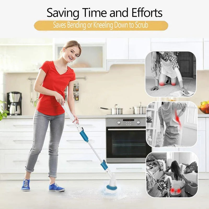 Cordless Spin Scrubber with 3 Brush Heads