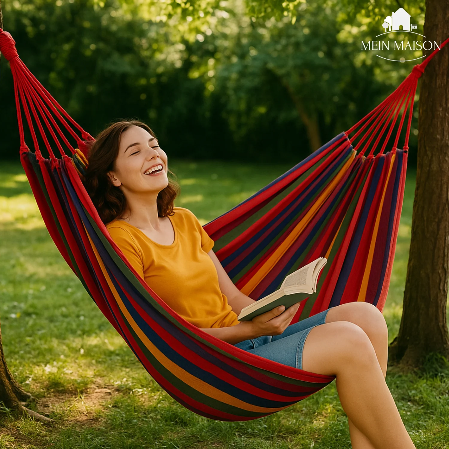 Canvas Hammock with Reinforced Support Structure