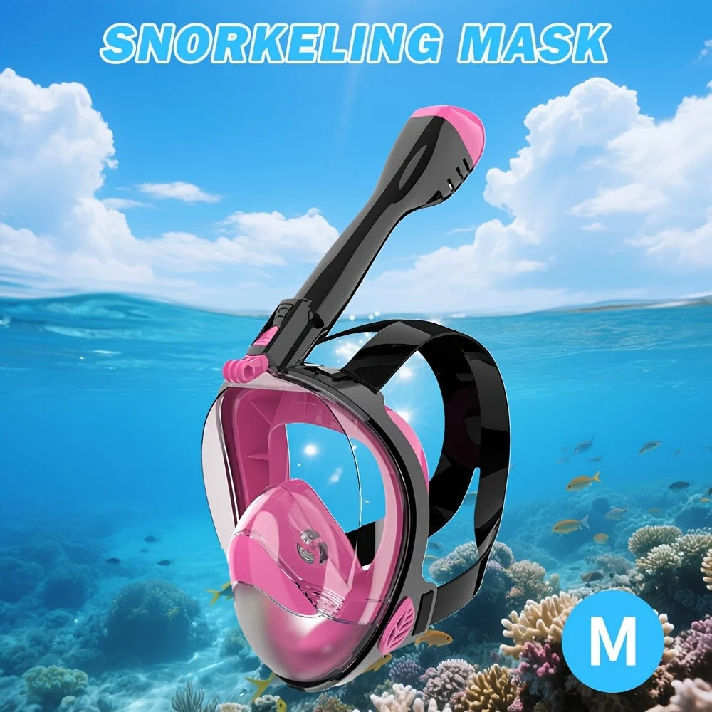 Full-Face Panoramic Snorkel Mask