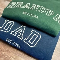 Personalised Embroidered Family Names Sweatshirt