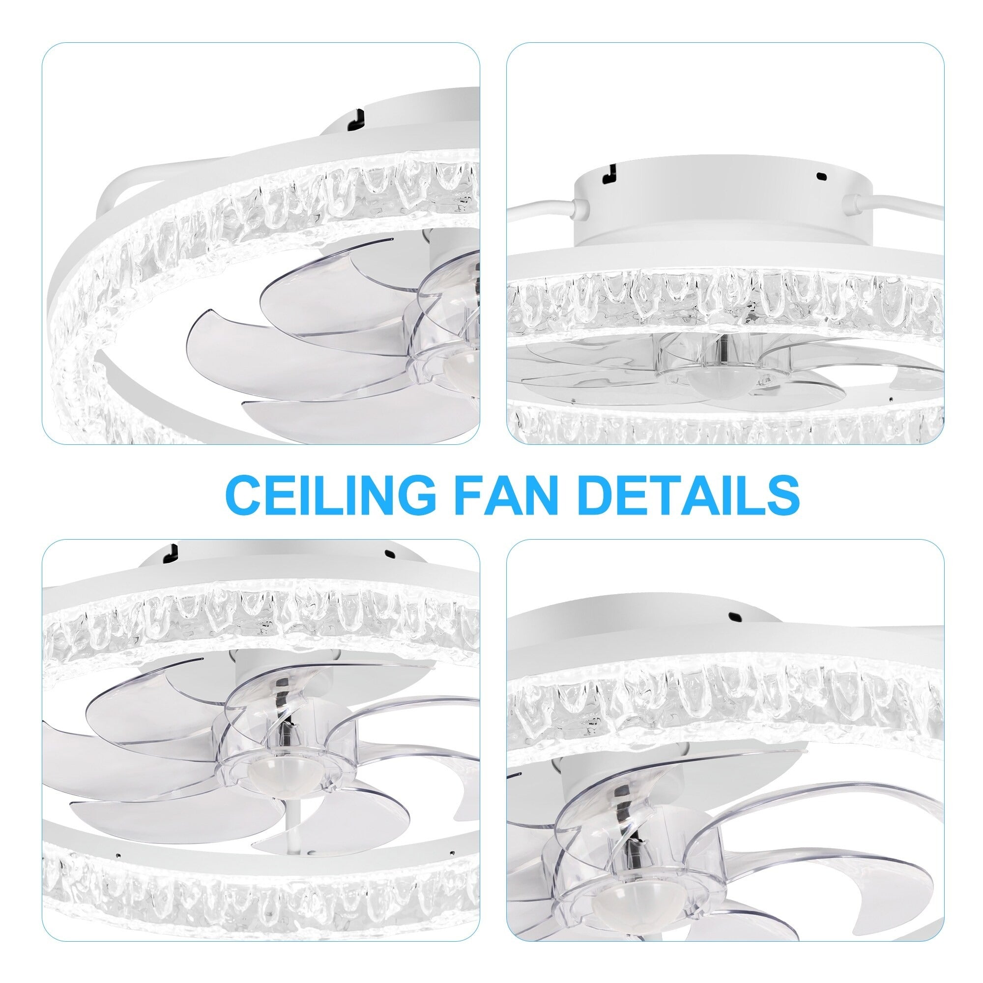 Ceiling Fan with Dimmable LED Light